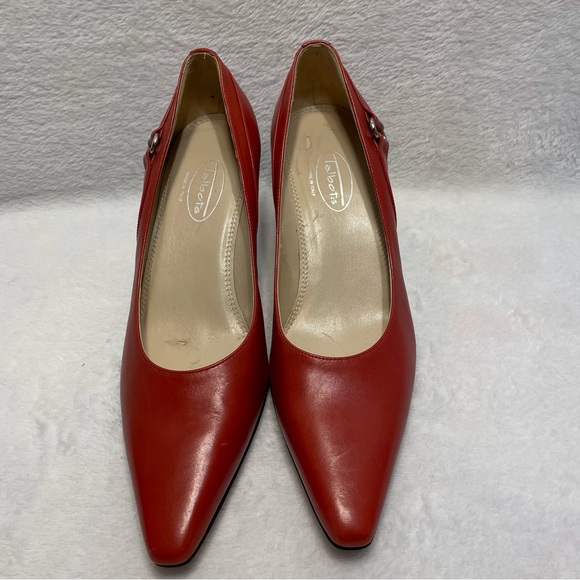 Talbots Women's Sz 6.5M Vero Cuoio Heel Buckle on Side GUC Elegant Leather Pump - Picture 4 of 11